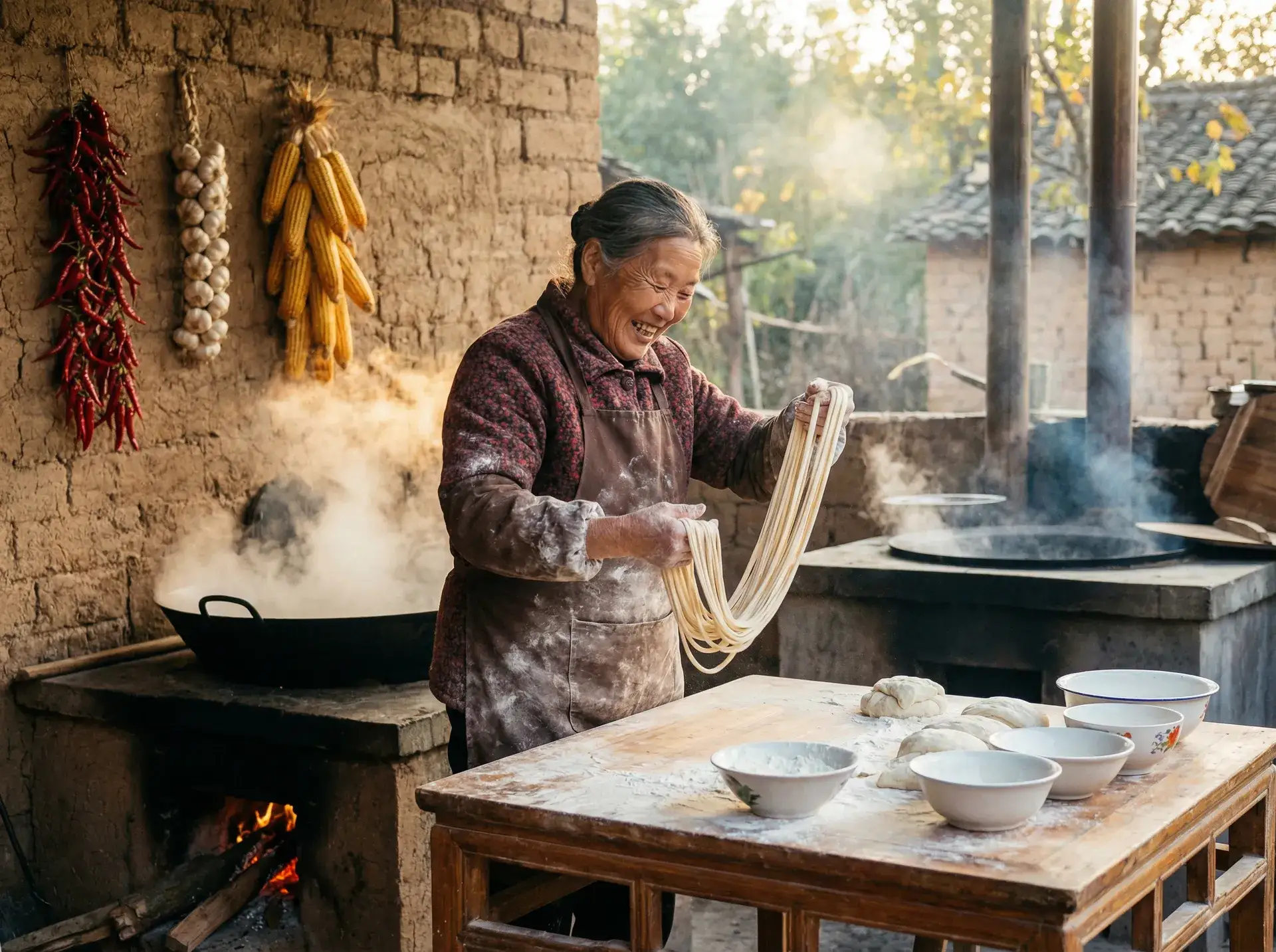农家大嫂手擀面 - 桃花社区在线观看视频 乡村美食